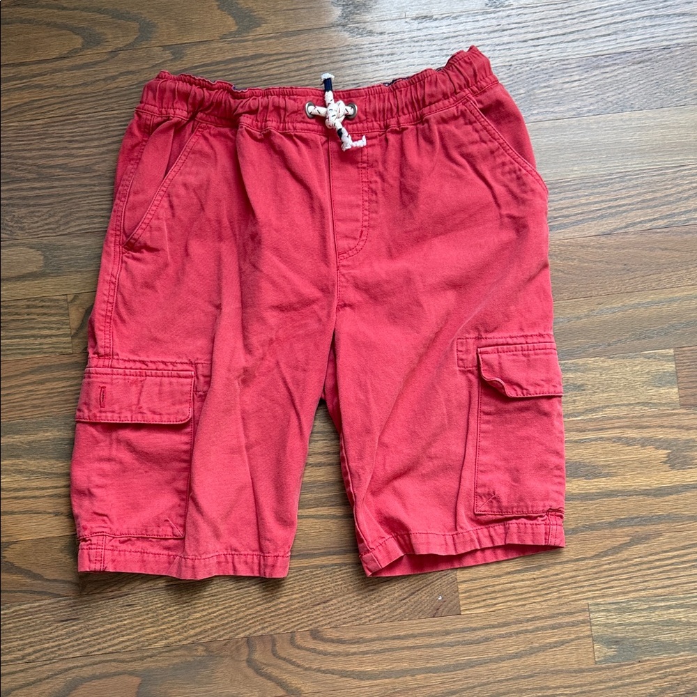 Boden Kids Red Cargo Shorts